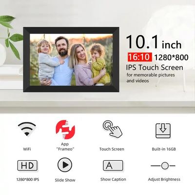 Acrylic 250cd/m2 Smart Picture Frame , Durable Digital Photo Frame For Advertising