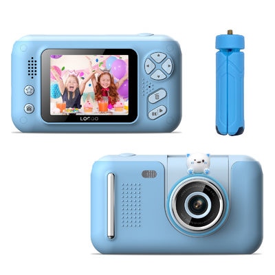 180 Degree Kids Digital Cameras Blue 10.4x5.4x3.6cm Waterproof