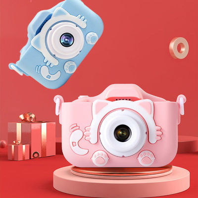CMOS Video Kids Digital Cameras Cute Cartoon With 2 Inch HD IPS