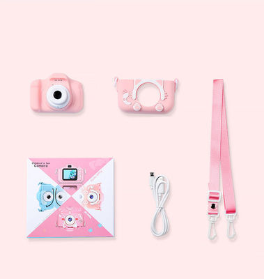 CMOS Video Kids Digital Cameras Cute Cartoon With 2 Inch HD IPS