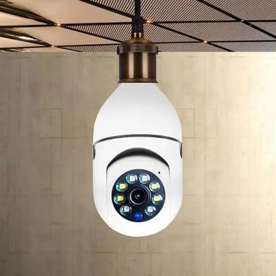 CMOS Outdoor Light Bulb Security Camera , 360 Degree Smart Bulb WiFi Camera