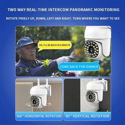 Two Way Intercom CCTV Security Camera With LED Lights CMOS Sensor