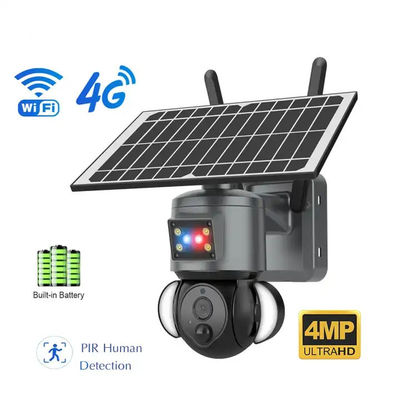 Outdoor Indoor CCTV Security Camera Panoramic With 4MP Floodlight