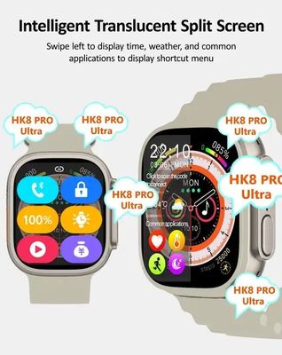 640x480 Sports Smartwatch BT Calling HK8 Pro Max Zinc Alloy Case