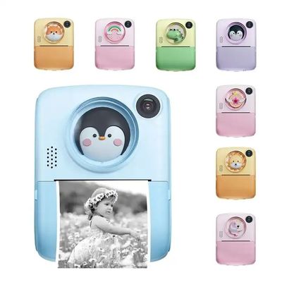 Multilingual ABS Kids Digital Cameras Dual Lens Instant Print