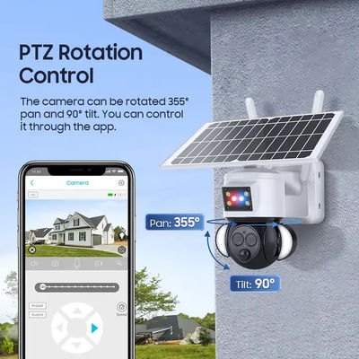 Multipurpose Solar 4G PTZ Camera WiFi Night Vision 6MP Dome Network