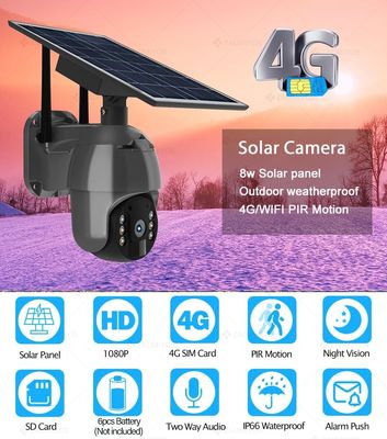 Slot 360 8W Solar Security Camera 4G PTZ Outdoor Waterproof IP66