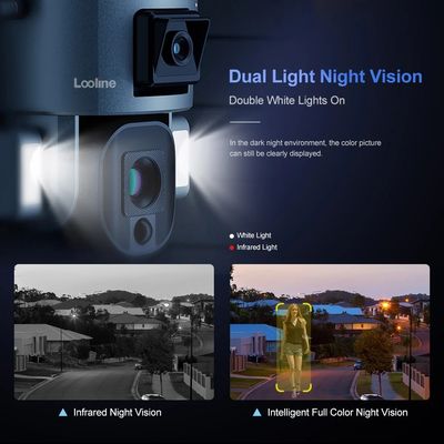 4K 8MP WiFi Solar Powered 4G Camera , Waterproof Outdoor 4G Security Camera