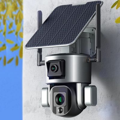 4K 8MP WiFi Solar Powered 4G Camera , Waterproof Outdoor 4G Security Camera