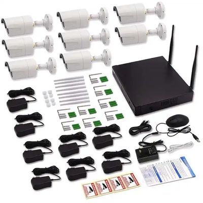 Weatherproof CCTV 8 Channel Camera System 64Kbps Wireless Stable