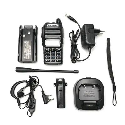 8W Dual Band Security Walkie Talkie , UV82 BAOFENG Lightweight Two Way Radio