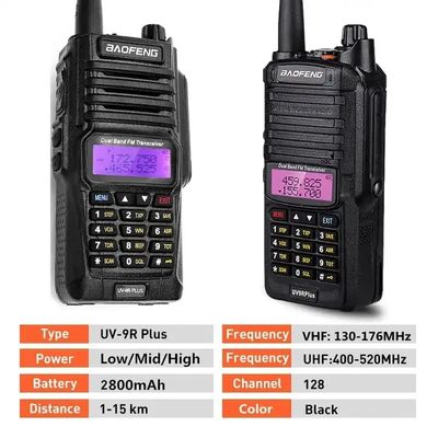 RoHS Handheld Radio Walkie Talkie UV-9R PLUS VHF UHF Dual Band