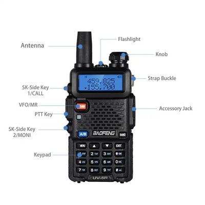 Stable 7.2V Long Range Walkie Talkie VHF UHF UV-18 Multipurpose