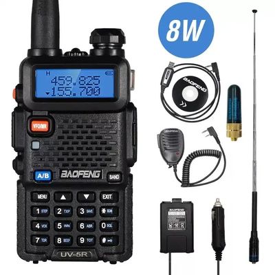 Dual Band Radio Walkie Talkie UV-5R 8W 10W Handheld 128 Channels
