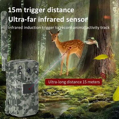 Weatherproof 4MP Outdoor Trail Camera IP66 18650 Battery With Night Vision