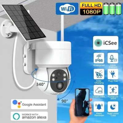 Battery Power Solar 4G Security Camera Wireless WiFi Network