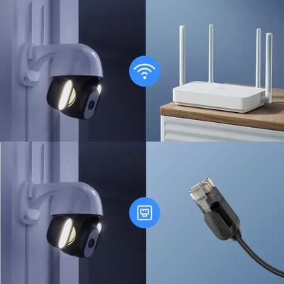 Outdoor Wireless CCTV WiFi Security Camera , 5MP Floodlight Two Way Audio CCTV Camera