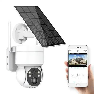 CMOS Durable Solar Powered 4G Camera , 4MP Home Security Camera With Solar Panel