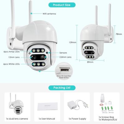 Practical Indoor Video Surveillance Camera , CMOS Two Way Audio CCTV Camera