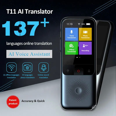 Translator Machine 137 Languages WIFI T11 Portable Smart Voice Translator