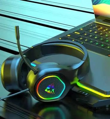 Source Factory G503 Head-Mounted Gaming Headset In-Line Eating Chicken Noise-Cancelling Headset Light-Emitting Gaming He