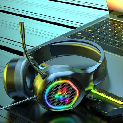 G1 Hot-Selling Wired Nois Cancellation Headphones With Mic Luminous game earphone