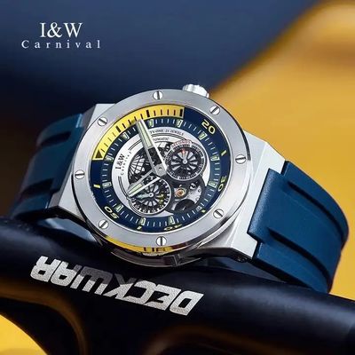I&W Japan Movement Automatic Watch Sapphire HD Luminous 50m Waterproof