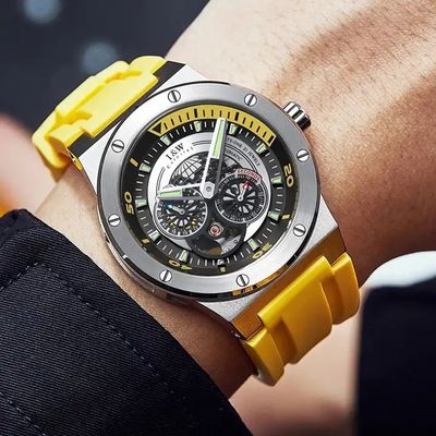 I&W Japan Movement Automatic Watch Sapphire HD Luminous 50m Waterproof