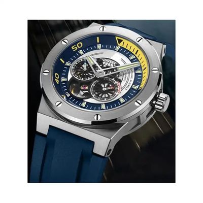 Tourbillon Watch Automatic Hollow-Out Machine Watch Luminous Waterproof New Design Relogio