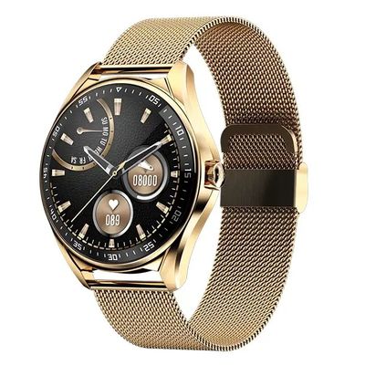 E16 Smartwatches 1.28 inch Round Touch Screen BT Call Music Play Heart Rate Sleep Monitor 23 Sports