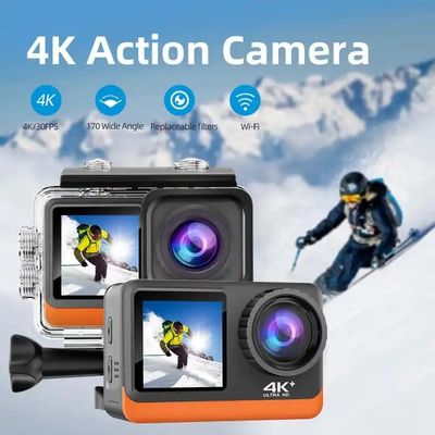 4K 30FPS High Quality Video Camcorder Wifi Mini Vlog Dual Screen Waterproof Action Camera