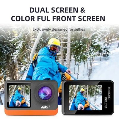 4K 30FPS High Quality Video Camcorder Wifi Mini Vlog Dual Screen Waterproof Action Camera