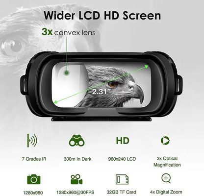 Long-range binoculars night vision scope