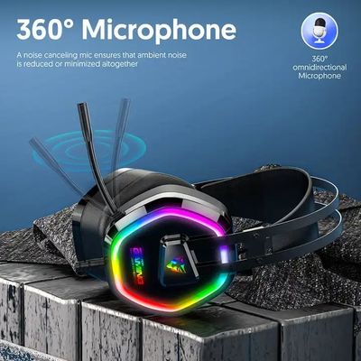 New Unisex Wired Headset For Gaming USB Headset For Noise-Cancelling Gaming In Internet Cafes