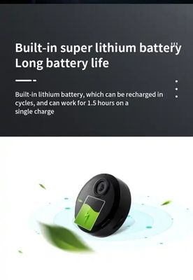 ​1080P HD Indoor Mini WiFi Security Camera Portable Body Worn TF Card