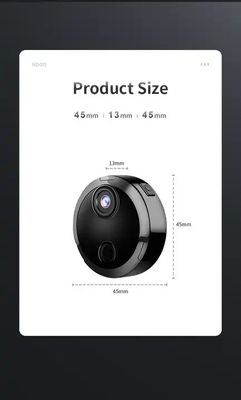 1080P HD Indoor Mini WiFi Security Camera Portable Body Worn TF Card