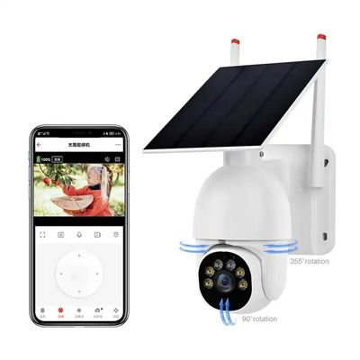 TF Card 4G Camera Solar Powered , Wireless Outdoor Security Cameras With Solar Panels