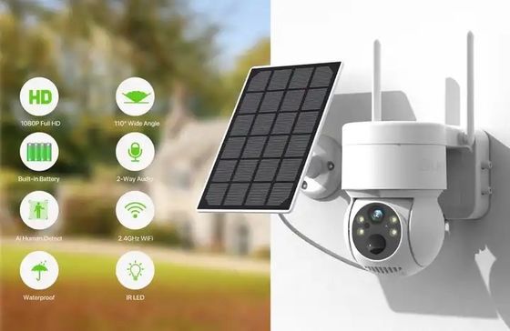 Battery Power Solar 4G Security Camera Wireless WiFi Network