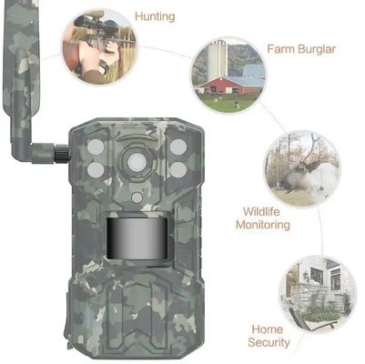 Practical 14MP Hunting Trail Camera , Night Vision 4G Wildlife Camera