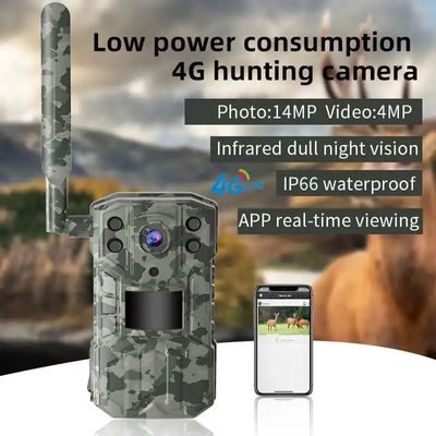 Practical 14MP Hunting Trail Camera , Night Vision 4G Wildlife Camera