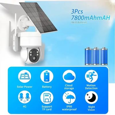 Battery Power Solar 4G Security Camera Wireless WiFi Network