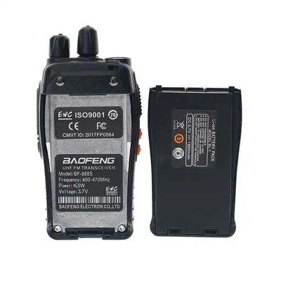 BF 888S Portable Walkie Talkie 1650mAh Li - Ion Battery 16 Channels