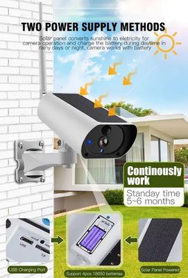 Outdoor 1080P Solar Security Camera 4G Practical Two Way Audio