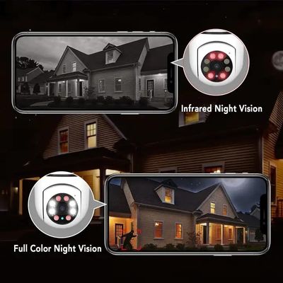 V380 Pro E27 1080P Smart Light Bulb Camera With Smoke Detection Alarm Function Night Vision