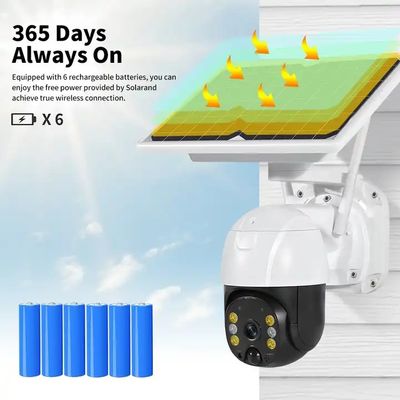 3MP V380 Ptz 4g Solar Camera 360 Degree Rotate Outdoor Waterproof