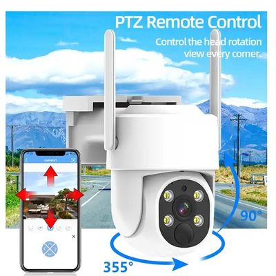 Two Way Audio Solar Security Camera System Wireless Outdoor Cctv
