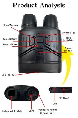 Digital Night Vision Goggles Binoculars For Total Darkness