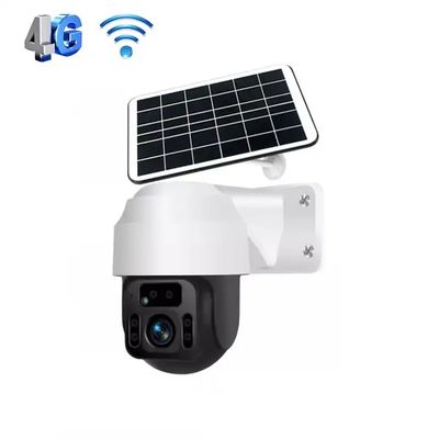 Wireless  Weatherproof 6.8W 4G Solar PTZ Camera