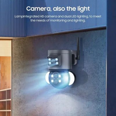 4Mp 10X Optical Zoom PTZ Floodlight Camera Weatherproof  IP65 Waterproof