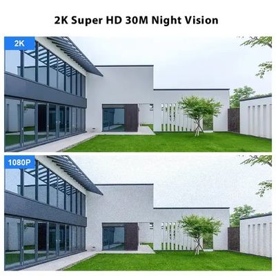 4MP Battery Powered Solar Panel Outdoor CCTV Camera Horizontal 360 ° Vertical 120°